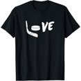 thumbnail image 1 of Love Hockey - Camiseta gráfica de hockey sobre hielo para fanáticos del hockey, 1 of 2