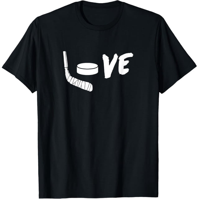 Love Hockey - Camiseta gráfica de hockey sobre hielo para fanáticos del hockey