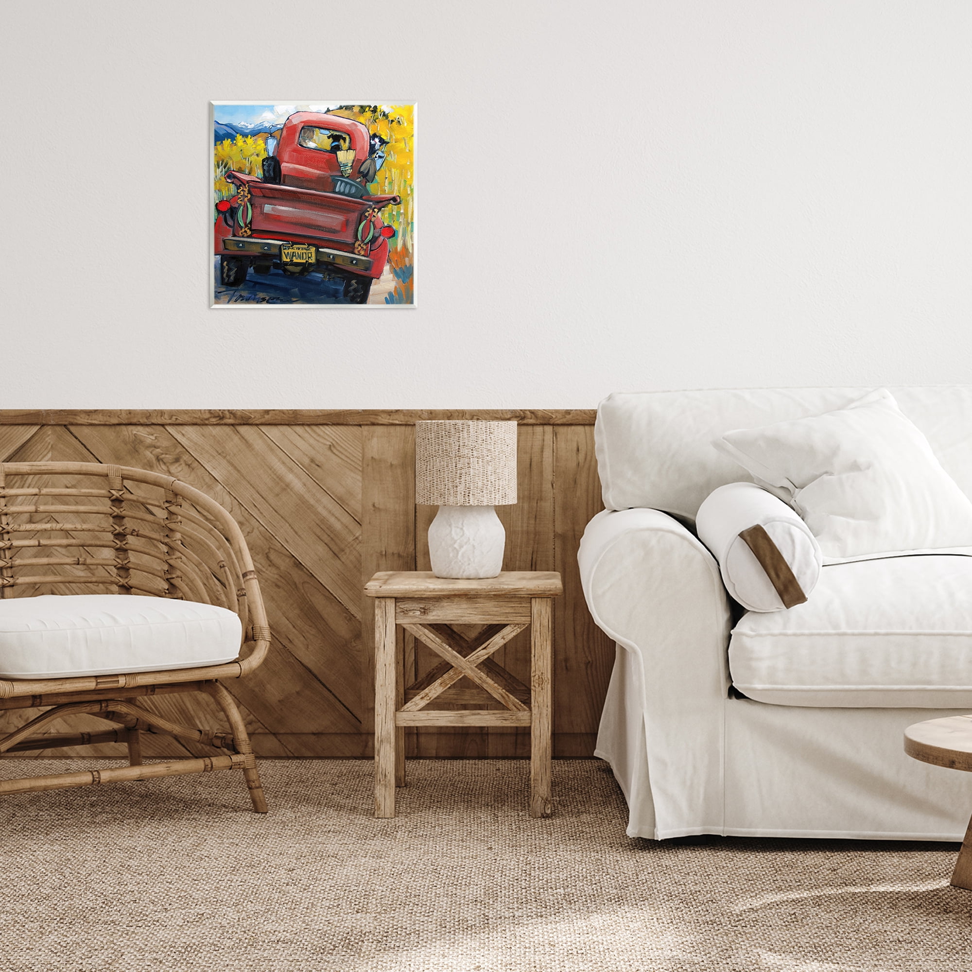 Stupell Industries Wander Truck Through Wheat Grass Wall Plaque Art, design by CR Townsend