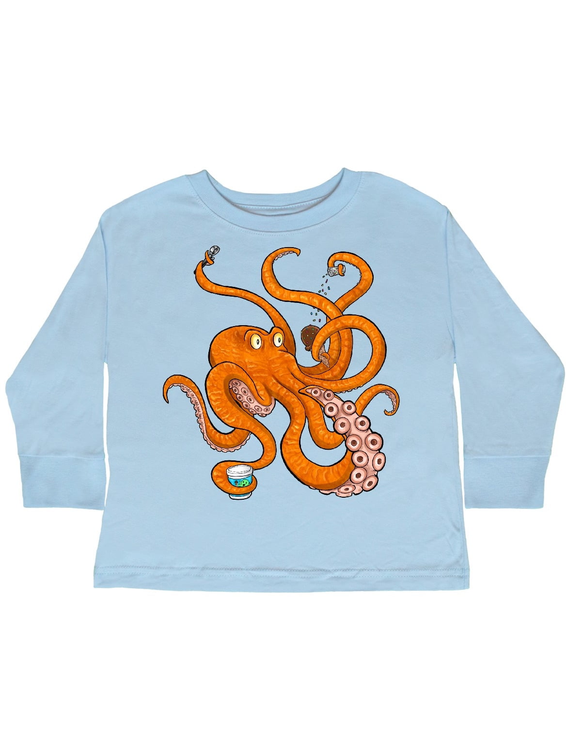 orange and black reversible octopus