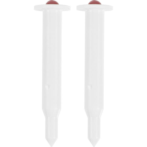 UEETEK 2Pcs Bbq Thermometer Stainless Steel Food Thermometer White Dial Gauge for Home Cooking and Grilling