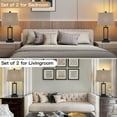thumbnail image 6 of Set of 2 Touch Table Lamps,3 Way Dimmable with 2 USB Ports, 6 of 10