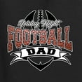 thumbnail image 2 of Wild Bobby, Friday Night Football Dad, Sports, Men Long Sleeve Shirt, Black, Small, 2 of 4