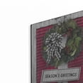 thumbnail image 2 of Luxe Metal Art 'Christmas Shutters with Wreath I' by Lori Deiter, Metal Wall Art, 12"x16", 2 of 9