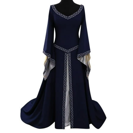 UPPADA Victorian Ball Gown for Women Festival Dress Vintage Maxi Dress Party Retro Dress Lace Up Corset Court Dresses Flare Sleeve Masquerade Floor Length Gothic Dress Prime and Day Deals Today 2024