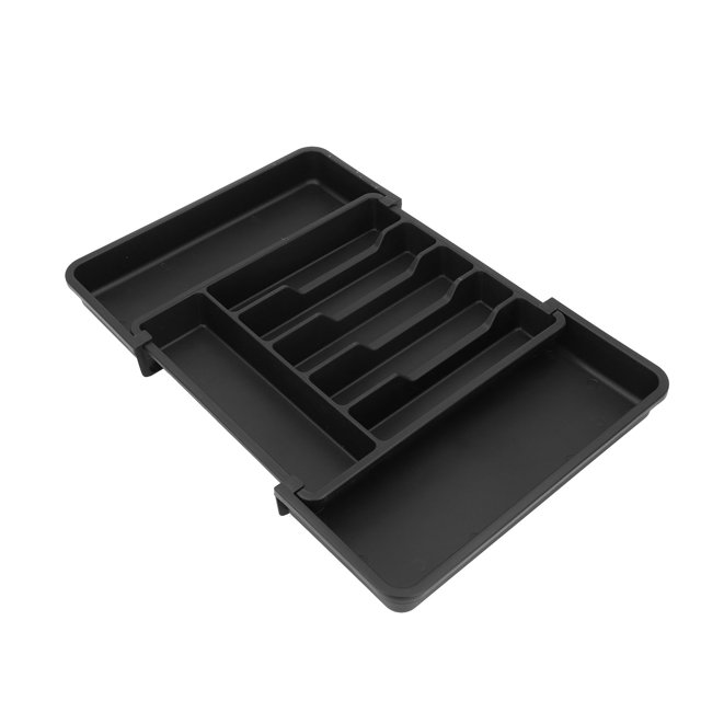 Organizador De Cajones Expandible, Bandeja Para Cubiertos Con Múltiples Compartimentos, Soporte Para Utensilios Resistente, Fácil Movilidad, Fácil De Limpiar, Expandible Lateral