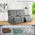 thumbnail image 2 of Funda para muebles ULTICOR, funda reclinable para sofá de dos plazas, 8 piezas, 2 of 6