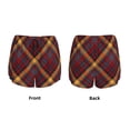 thumbnail image 3 of Salouo Buffalo Check Plaid Print Women's 2 in 1 Running Shorts Double-Layer Shorts Athletic Workout Gym Yoga Shorts Running Shorts for Women-Medium, 3 of 7