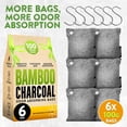 thumbnail image 4 of Basic Concepts Activated Charcoal Odor Absorber for Strong Odor - Bamboo Charcoal Air Purifying Bag - 6 Pack, 4 of 7