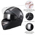 AHR RUNF1 DOT Motorcycle Full Face Helmet Dual Visors Lightweight ABS Air Vent Motorbike