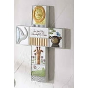 Angle View: Pack of 4 Wonderfully Made Baby Animal Nursery Wall Crosses 7'
