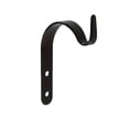 thumbnail image 5 of 4 Pack Decorative Wall Hooks for Outdoor Hanging Plants, Heavy-Duty/Iron Outdoor/Brackets for Bird Feeders, Lanterns, Wind Chimes, Wall Decor for Easter Wreaths Black, 5 of 7