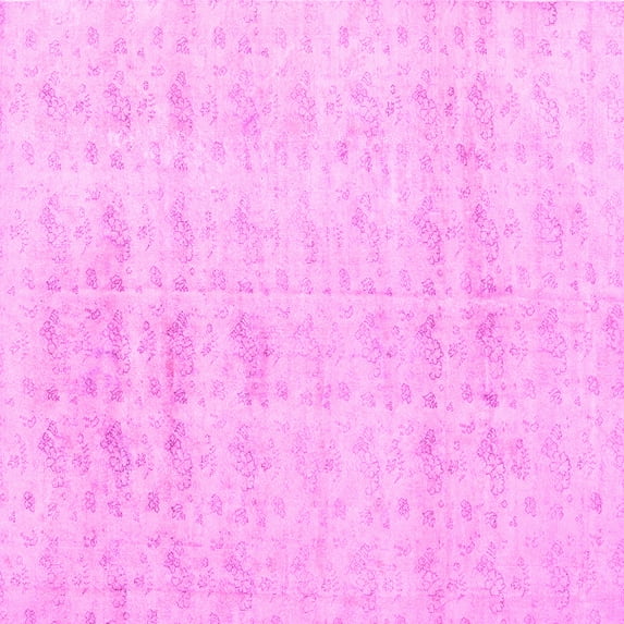 Ahgly Company Indoor Square Persian Pink Traditional Area Rugs, 7' Square