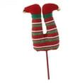thumbnail image 5 of FVDPWYE Christmas Elf Leg Pick Farmhouse Wreath Party Lawn Plush Stuffed Tree Topper Red Green White, 5 of 9
