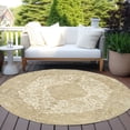 thumbnail image 6 of Addison Rugs Chantille Indoor/Outdoor Traditional Global Ivory Washable Round Rug, 8' x 8', 6 of 6