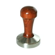 Wooden & Stainless Steel Coffee Tamper Tamp Cafe Barista Espresso Flat Base 53mm