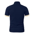 thumbnail image 5 of Breathable Mesh Polo Shirts for Men Short Sleeve Casual Loose Fit Knit Golf Top Summer Lightweight Out Sport Tee Mens Yellow XL, 5 of 6