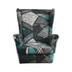thumbnail image 5 of elástica, poliéster elástico, transpirable, reutilizable, funs lón impresas, de muebles para comedor, sa Gris oscuro perfecl Funda Sillón, 5 of 8