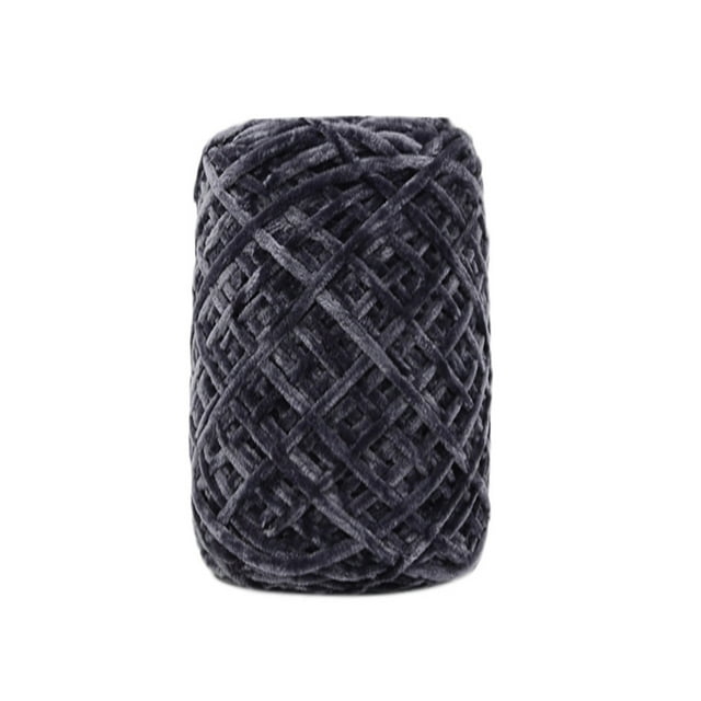 Agiferg 100g Gold Velvet Yarn Roving Scarf Knit Wool Yarn Thickness Warm Hat Household B