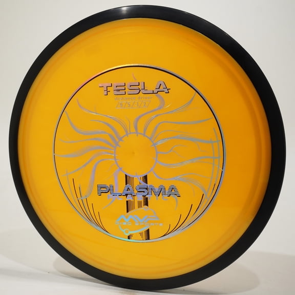 MVP Plasma Tesla Disc Golf Distance Driver, Pick Color/Weight [Stamp & Exact Color May Vary] Orange 167-169 grams