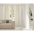 thumbnail image 2 of Lumi Adjustable 3/4" Curtain Rod and Brushed Nickel Crystal Knob Finial Set, 2 of 5