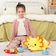 thumbnail image 5 of MaoGoLan 23.5" Giant Axolotl Stuffed Animals with 3 Babies Inside Large Axolotl Plush Toy, 5 of 7