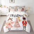 thumbnail image 2 of Manfei Xmas Nutcracker Twin Bedding Sets 7 Pieces for Kids, Merry Christmas Bedding Comforter Set, Pink Tree Sheet Sets, Breathable Home Decor, 2 of 8