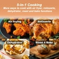 thumbnail image 4 of 5-in-1 Digital Air Fryer Oven with Rapid Air Circulation, Oil Free LED Screen Nonstick Basket 60-Minute Timer&Temperature15l 1400 W,Black, 4 of 8