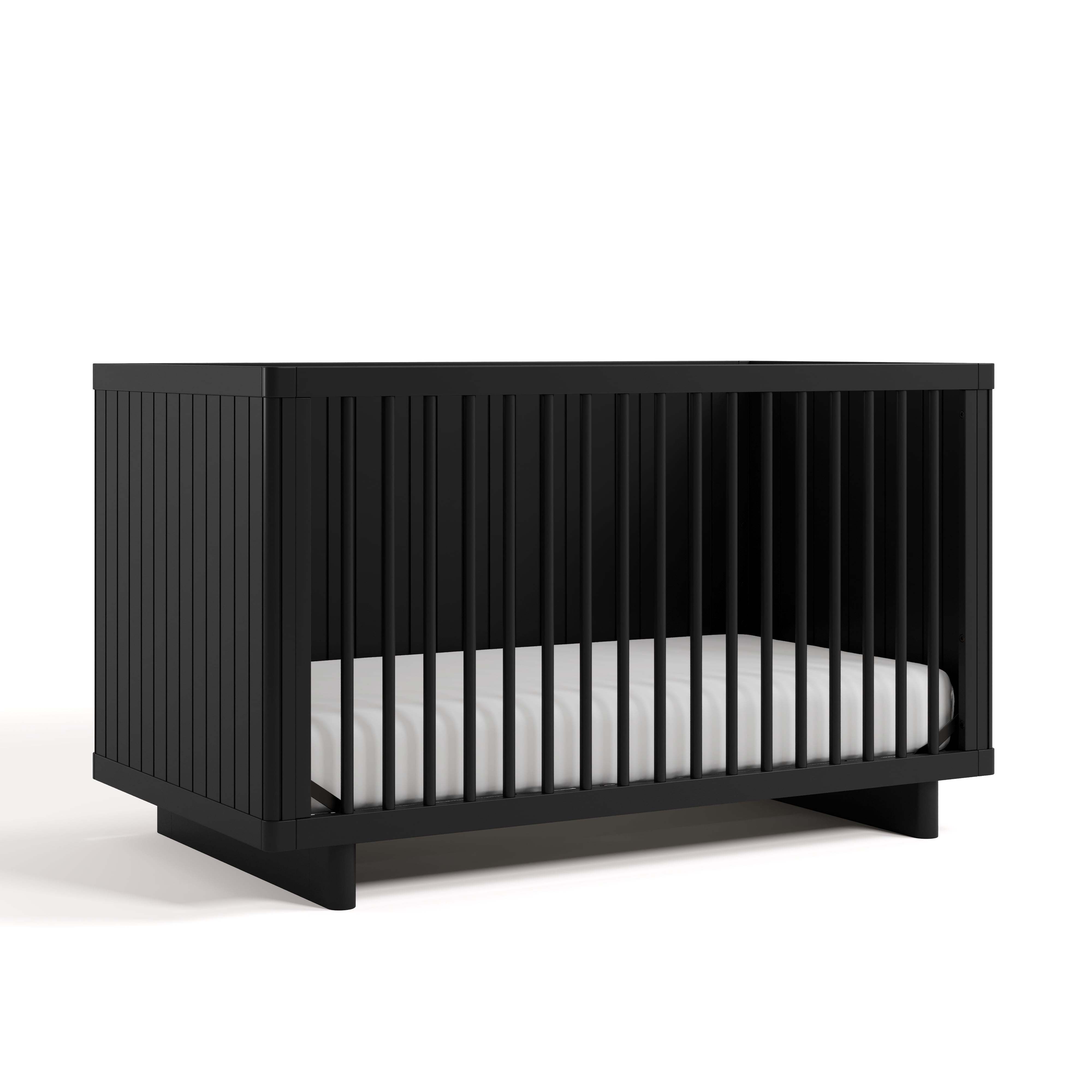 Art of Nursery by Storkcraft Kyoto Deluxe Convertible Crib with Bonus Toddler Guardrail, Black