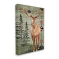 thumbnail image 2 of Stupell Geometric Pattern Wildlife Deer Animals & Insects Painting Gallery Wrapped Canvas Print Wall Art, 2 of 5