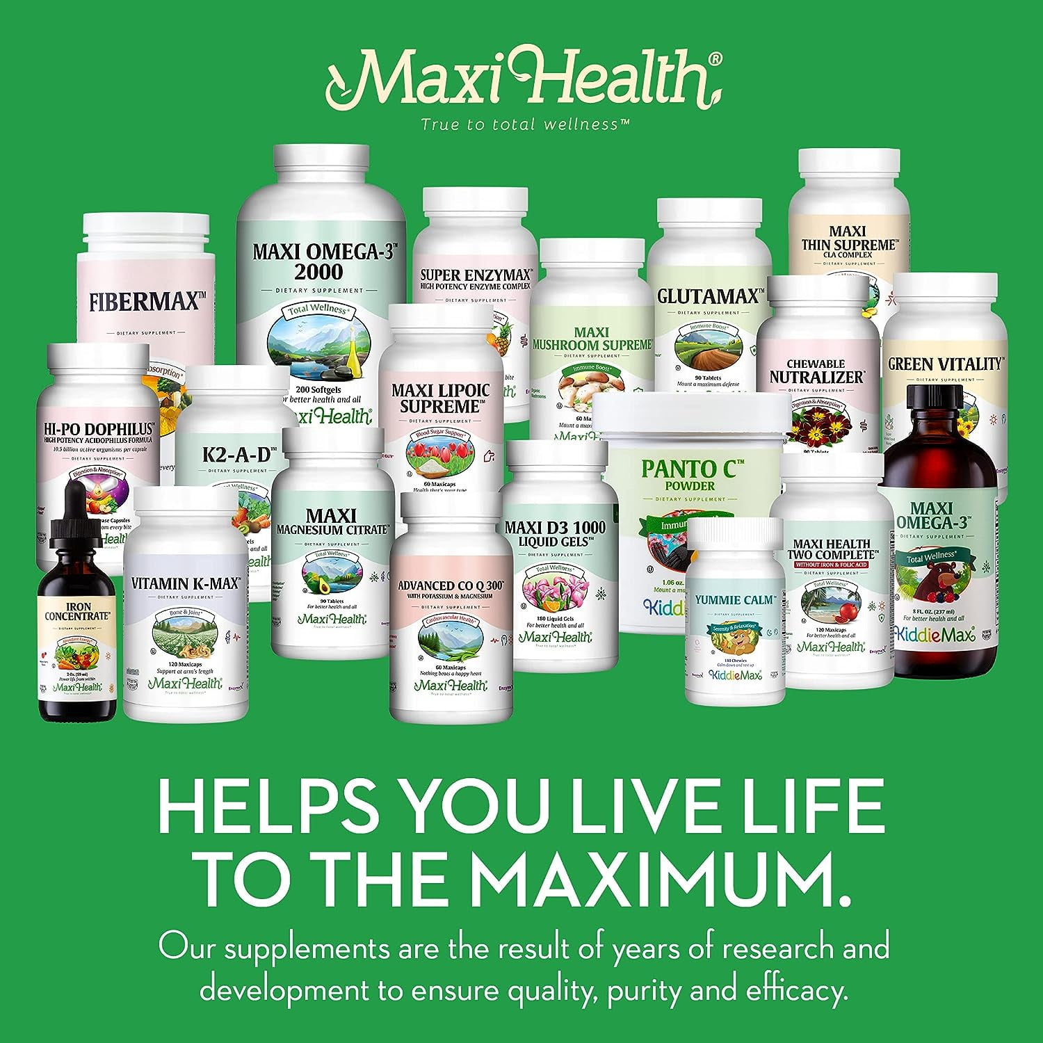 Maxi Health Probiotic Plus - 50 Billion CFU, 15 Strains, Delayed Release Capsules - 30 Count
