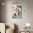 thumbnail image 5 of White Blooms with Golden Grace Canvas Pastel Floral Art by Art Remedy, White Frame, 20" x 30", 5 of 7