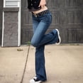 thumbnail image 5 of Women's Stretchy Slim Jeans Lifting Distressed Denim Pants With Pockets Trousers, 5 of 6