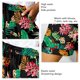 thumbnail image 4 of Pantalones cortos con estampado de cintura alta para mujer, pantalones cortos informales elegantes con cordón en la cintura elástica y bolsillos laterales, 4 of 5