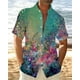 thumbnail image 3 of Camisa floral de verano para hombre, estilo hawaiano, camisa de manga corta con solapa 3D para hombre, camisetas con estampado de flores de calle, camisas de playa, ropa para mujer, 3 of 5