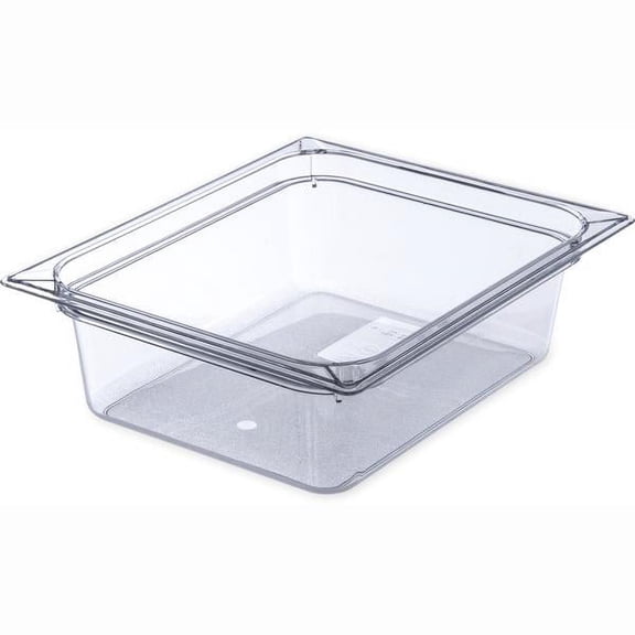 Carlisle 10221B-07 1/2 Size 4" Deep Food Pan - Clear