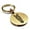 Gold, variant on Stainless Steel Geometric Polygon Horse Animal Round Medallion Keychain Circle Ring