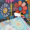 thumbnail image 3 of Yayeee Tapestry Wall Hanging for Bedroom 90" x 60" Living Room Home Wall Art Decor, Blue Colorful Flowers, 3 of 7