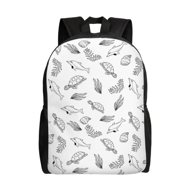 Fotbe Sea Turtle Mochila de Viaje para Laptop, Mochila Ejecutiva Delgada y Resistente 15.6"