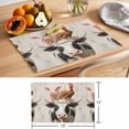 thumbnail image 6 of Rooster Cow Pig Placemats Set of 4, Wood Farm Non-Slip Place Mats Washable Table Mats for Kitchen Dining Table Decorations Indoor/Outdoor, 6 of 9