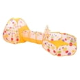 thumbnail image 1 of Kids Orange Playhouse Tent, Tunnel, Y Basketball Para Jugar Al Aire Libre Sunnimix Juguete de la tienda de los niños, 1 of 7