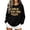 Black, variant on Trendfront Womens Vintage Graphic Sweatshirts Crewneck Long Sleeve Wear Your Own Story Letter Print Casual Fall Pullover Tops