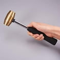 thumbnail image 7 of 1 Pound Brass Non-Sparking Hammer Metal Stamping Hammer with Comfortable Grip 9.65 Inches Long, 7 of 7