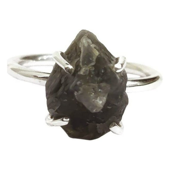 Natural Labradorite Ring, Rough Labra Gemstone Ring, Birthstone, Prong Band, 925 Sterling Silver, Womens Ring, Christmas, Thanksgiving, Handmade, Statement Jewelry, Rough Gemstone Jewelry