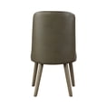 thumbnail image 3 of Gray Faux Leather & Oak Chairs / 46 - lb Product Weight, 3 of 5