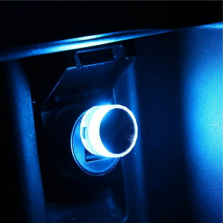 

Ruziyoog Decorative lights Solar Outdoor Lights Outdoor Waterproof Car Interior Atmosphere Lamps Mini Lamp Bulb LED USB Light Car Accessory