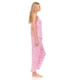thumbnail image 3 of Lati Fashion Women Sleeveless Pajamas Pants Set Female Sleepwear Pink Size X-Large, 3 of 4