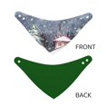 thumbnail image 6 of Kll Watercolor Winter Landscape For Christmas Dog Bandanas,Triangle Reversible Pet Scarf For Small Medium Large And Extra Large Dogs-Medium, 6 of 7