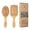 Beige, variant on FungYuan Hair Brush Set of 2, Natural Bamboo Hair Brushes, Massage Scalp, Exfoliate, Remove Tangles