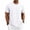 White, variant on Jalioing Mens Summer Tops Classic Casual Short Sleeve Crew Neck Basic T Shirt Dressy Fashion Solid Color Texture Tee